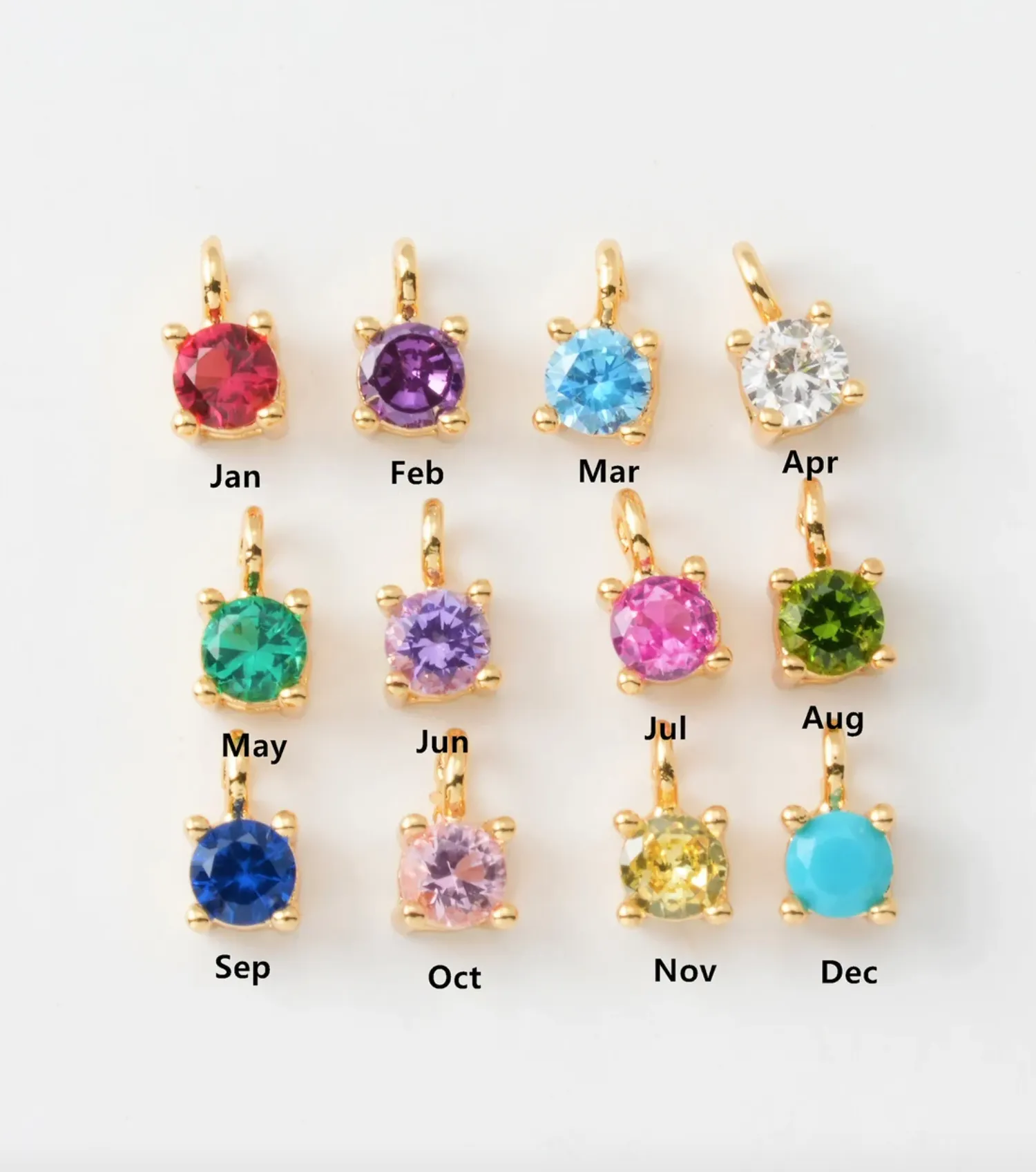 BIRTHSTONE CHARM BRACELET