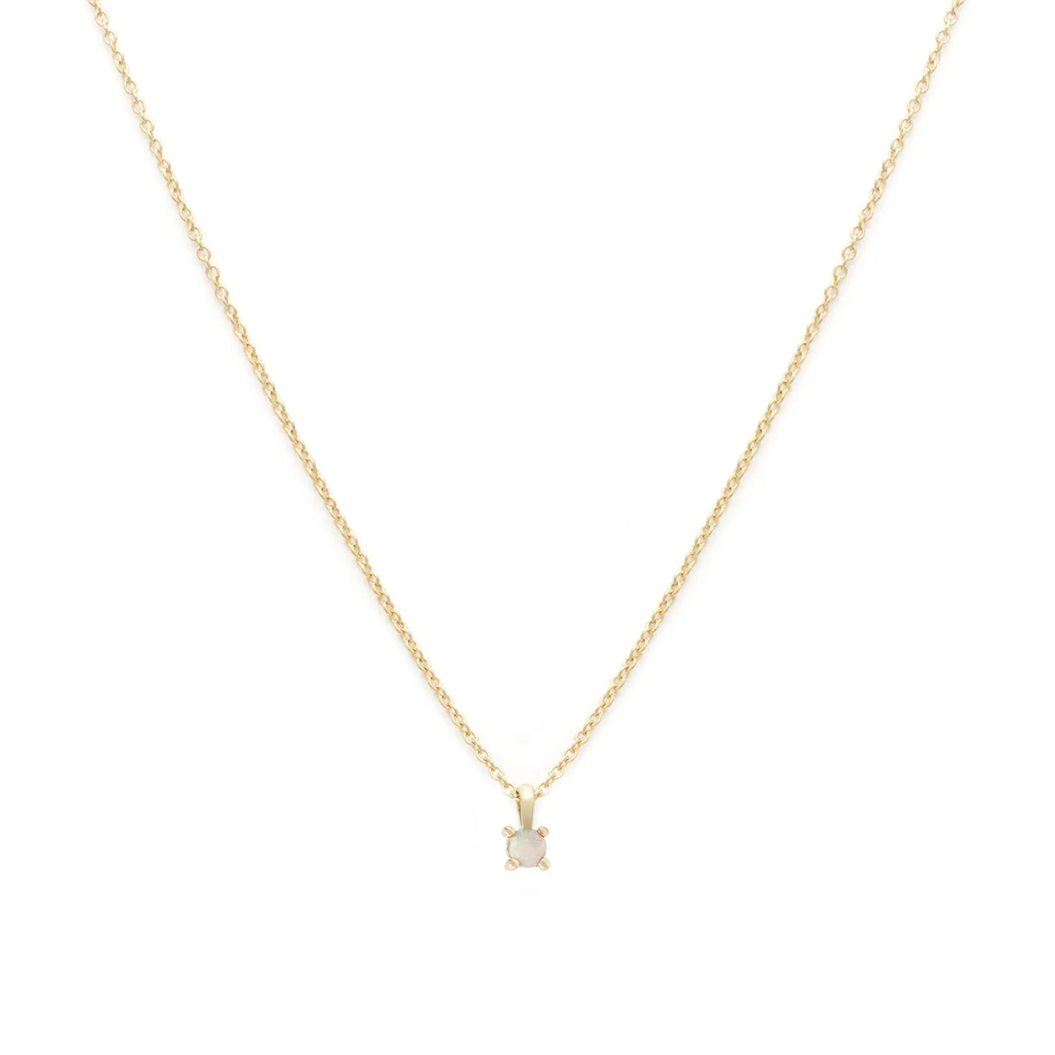 Birthstone Necklace | Gold & Opal