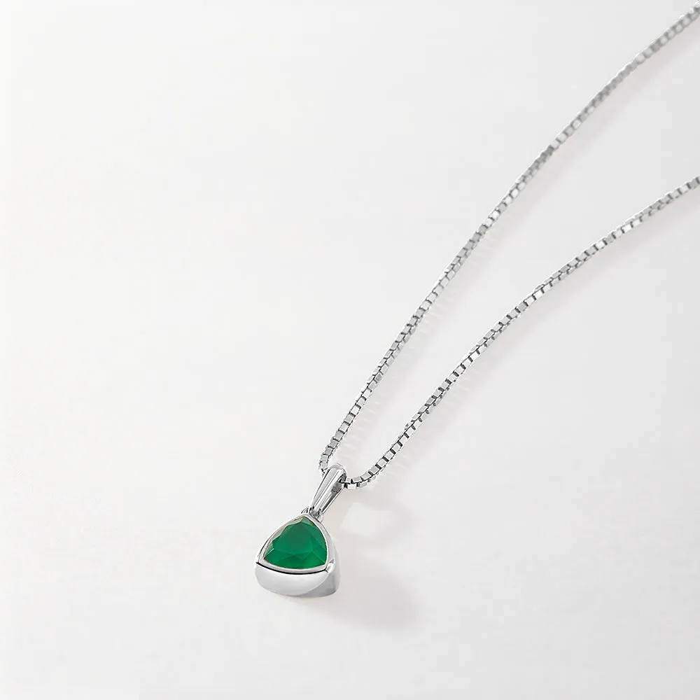 Birthstone Necklace - Silver