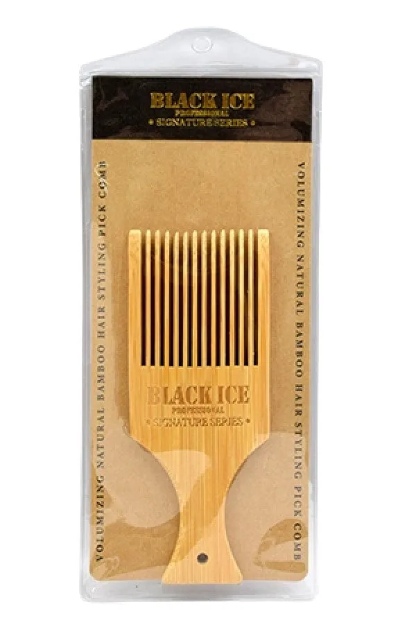 Black Ice Bamboo Pick Comb