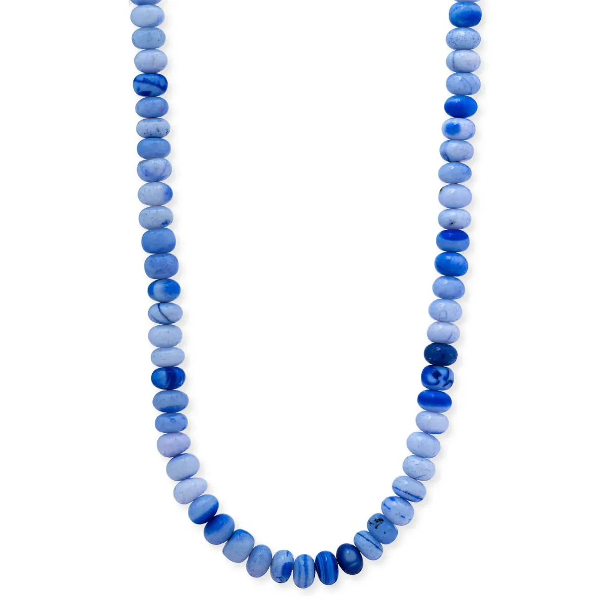 Bracha: Blue Frost Swirl Candy Necklace