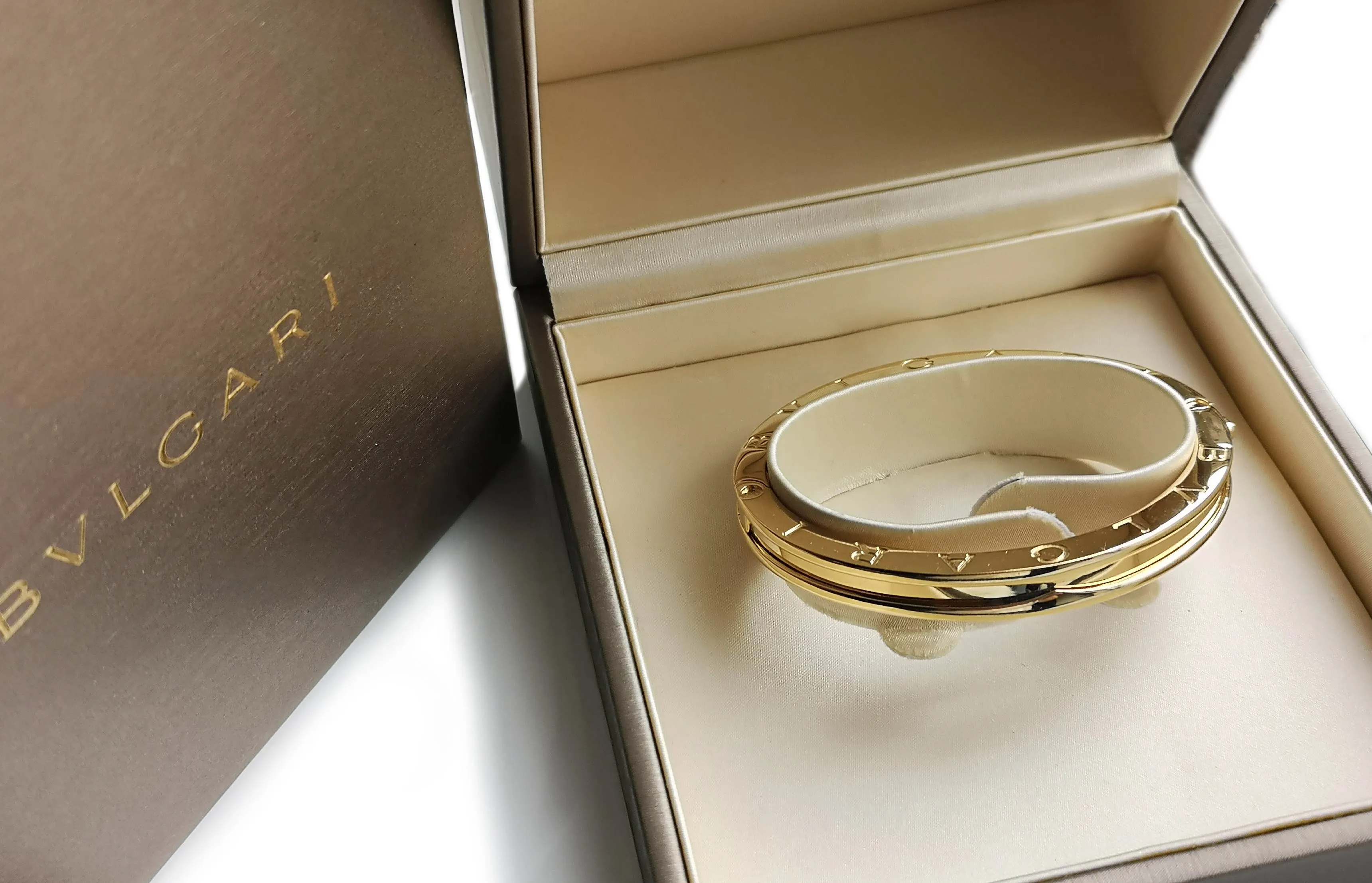 Bulgari Bvlgari B.Zero1 18k Yellow Gold Bracelet Bangle SZ Small