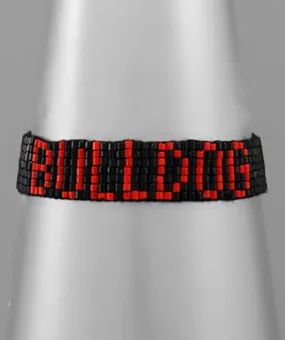 BULLDOG Beaded Bracelet