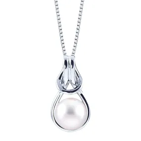 Button Freshwater Pearl Pendant