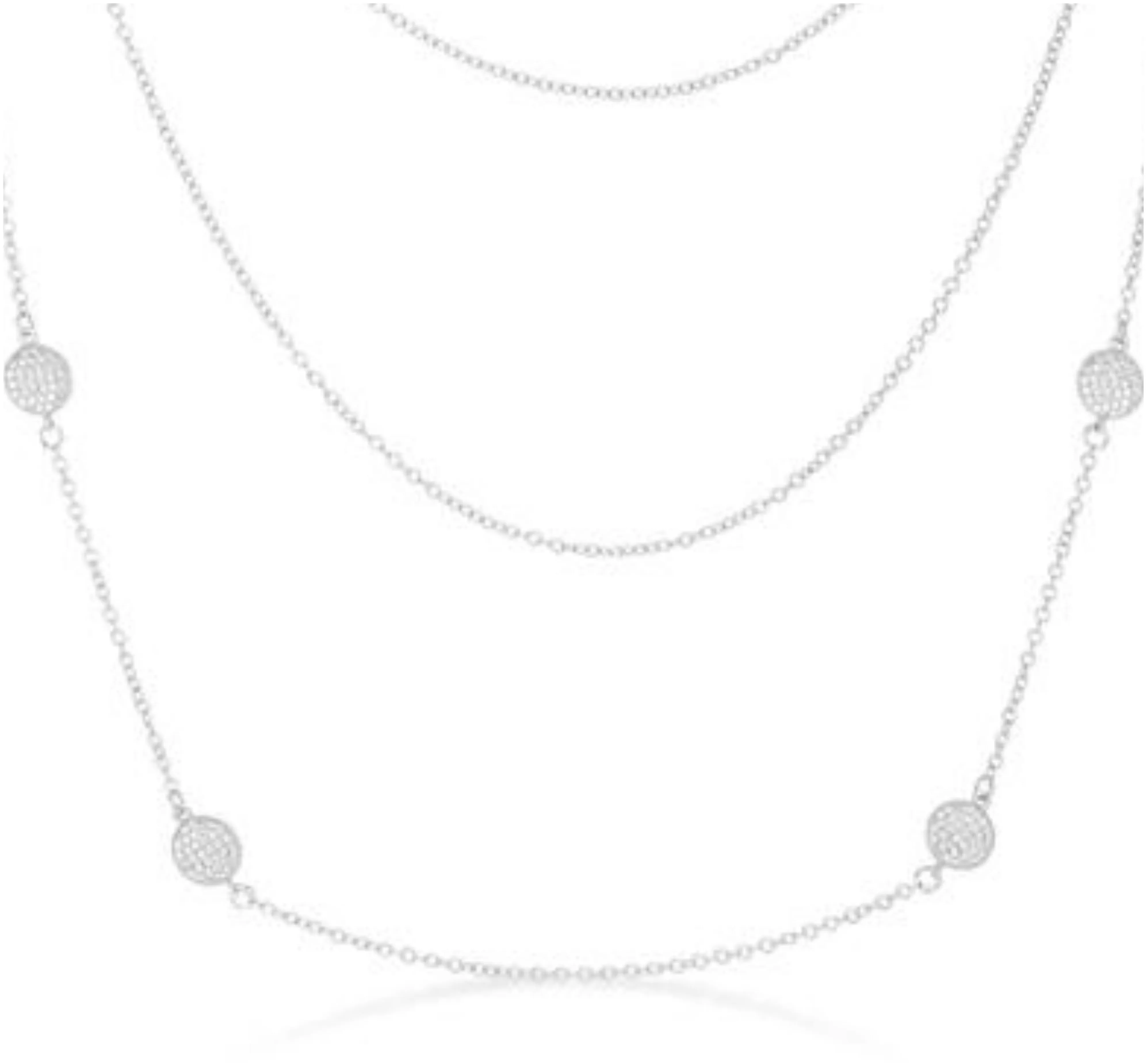 Carol Multi Chain CZ Layered Necklace