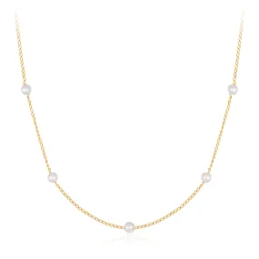 CAROLINA | Pearl Station Necklace