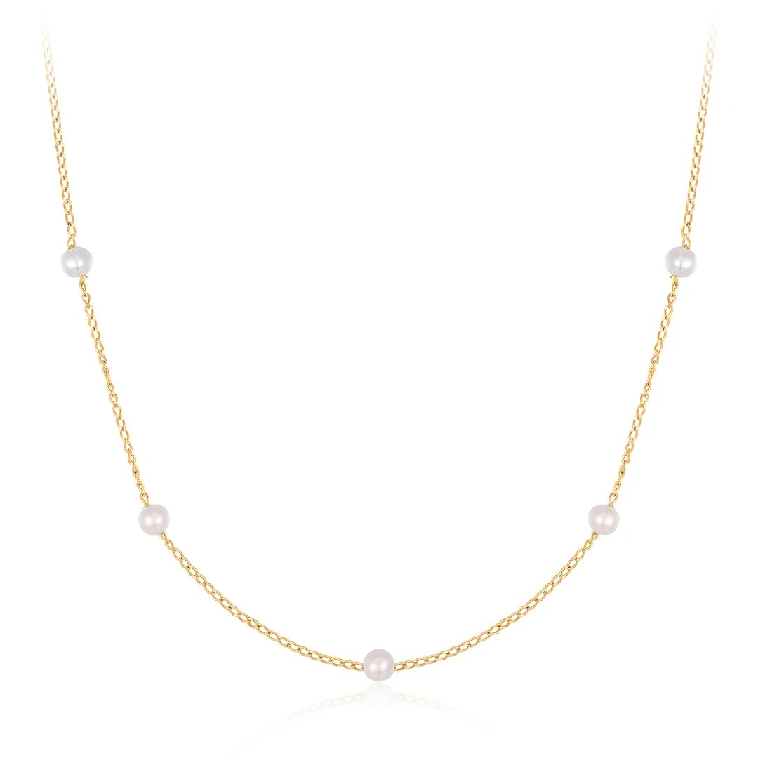 CAROLINA | Pearl Station Necklace