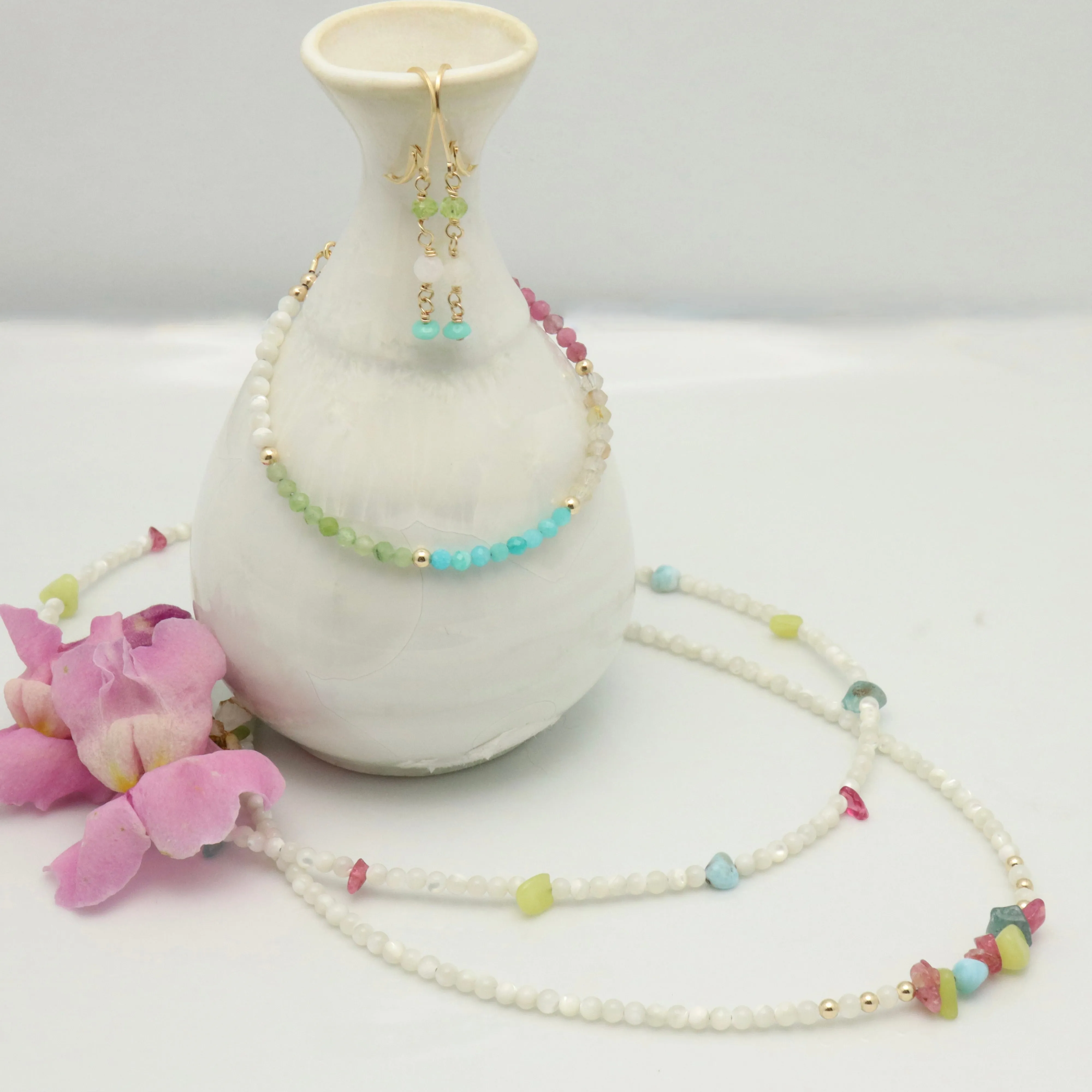 Cascade Mother of Pearl Necklace