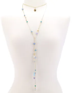 Choker Drop Pendant Beaded Lariat