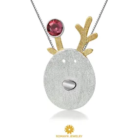 Christmas Deer Necklace