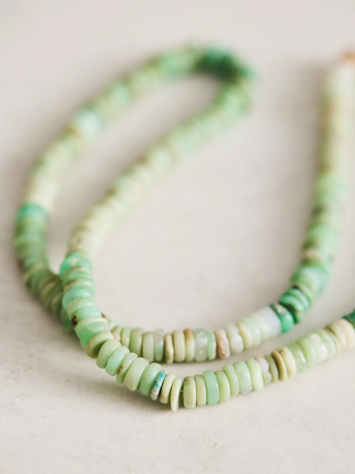 Chrysoprase Heishi Necklace