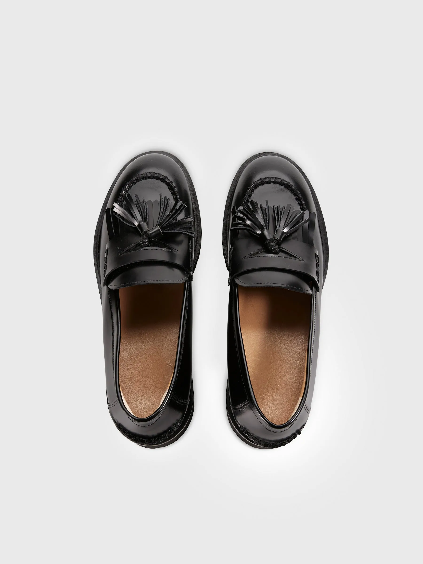 chunky tassel loafer