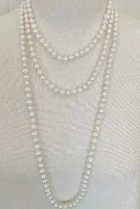 Classic Ring Pearl Necklace | Freshwater Pearls & Distinctive Rings | By Pearly Girls