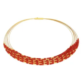 Cliascala Red Coral Necklace - 85371296