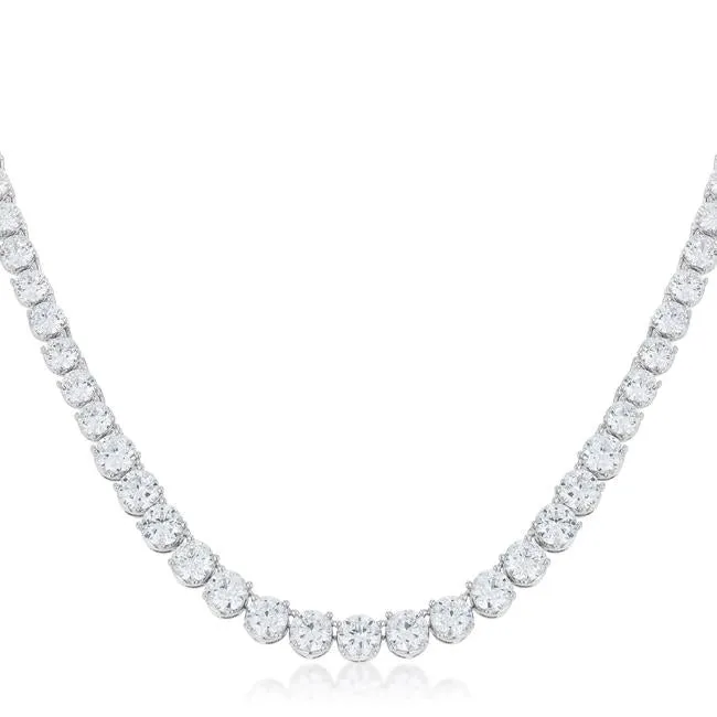 Cloris Graduated Cubic Zirconia Necklace | 50ct