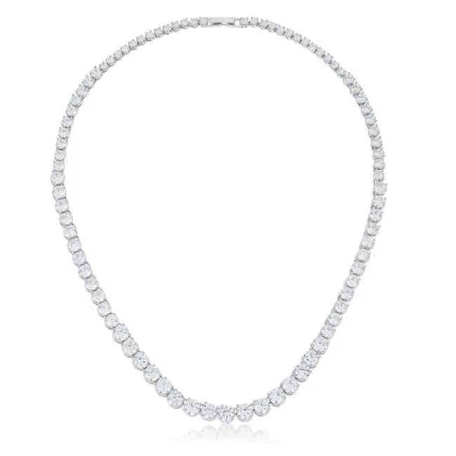 Cloris Graduated Cubic Zirconia Necklace | 50ct