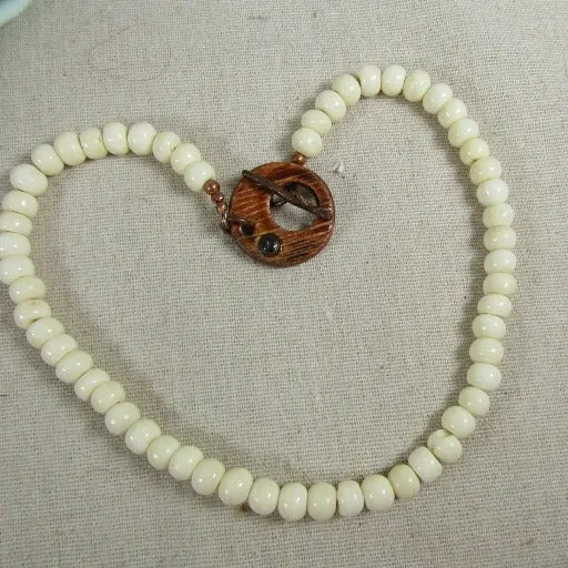 Cream Gemstone Child's Necklace