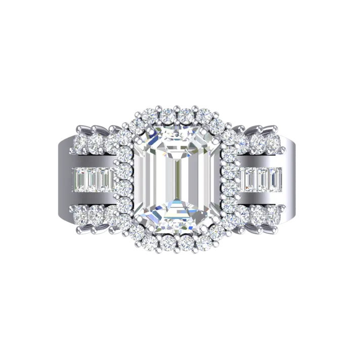 Cubic Zirconia Engagement Ring- Customer Designed Style 4397