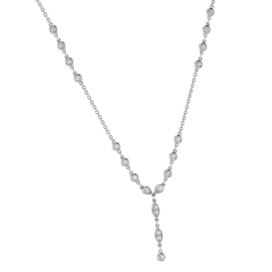 Diamond Drop Dangle Necklace