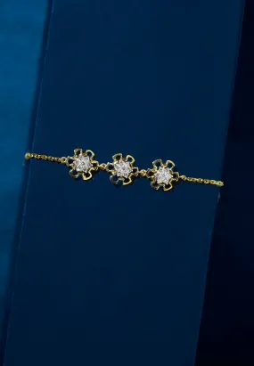 Diamond Floral Bracelet