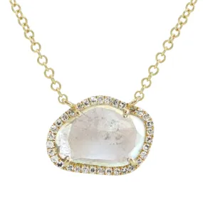 Diamond Slice Necklace in 14k Yellow Gold - Dream