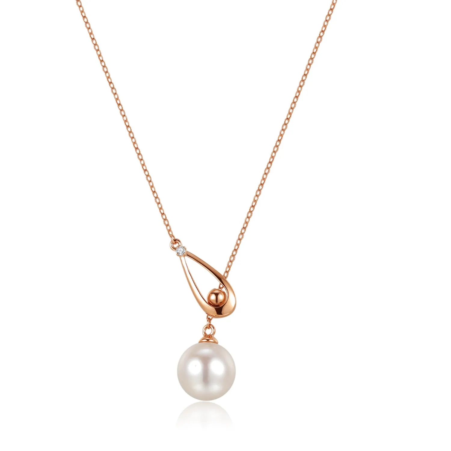 diamonds "Glisten" Pearl Necklace