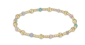 Dignity Sincerity Pattern 4mm Bead Bracelet - Hot Mess