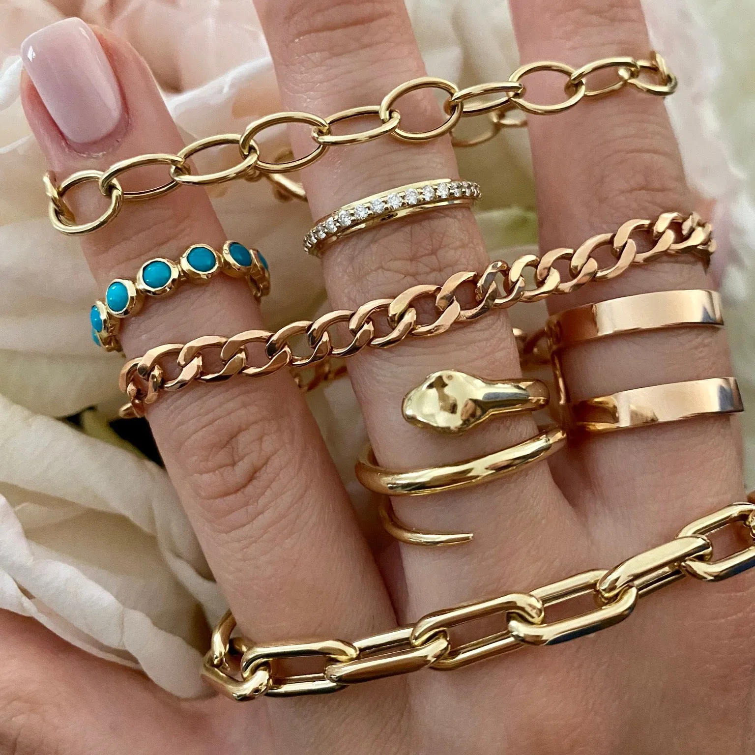 Double Wrap Snake Ring