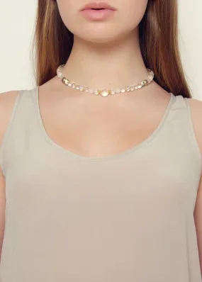 Dove crystal agate necklace by Rosie Fox