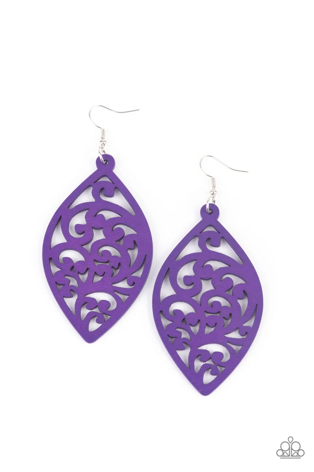 Earrings Coral Garden - Purple E2262