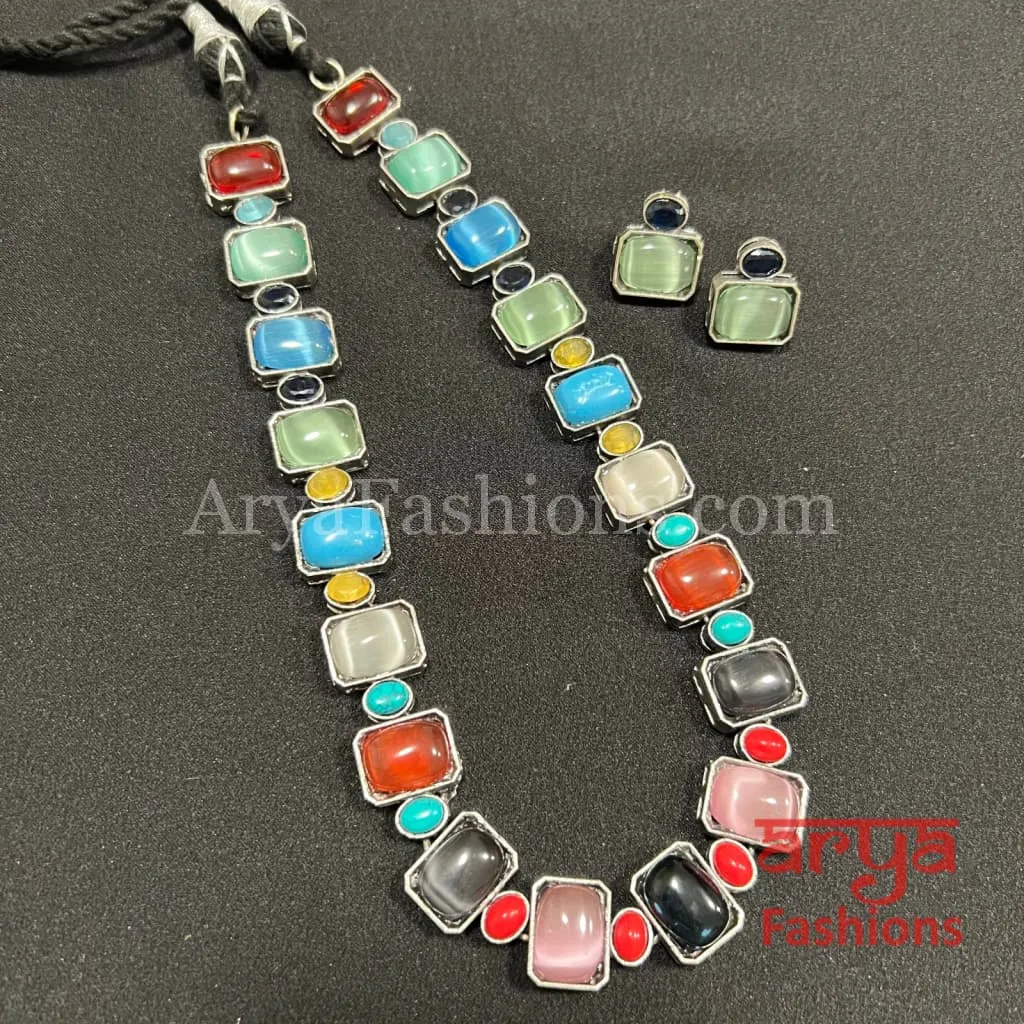 Elena Gemstone Designer Necklace