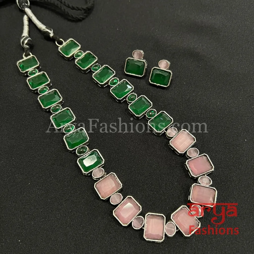 Elena Gemstone Designer Necklace