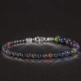 Ethiopian Black Opal Bracelet XI (3-8mm)