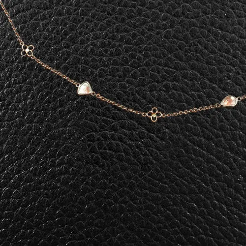 Fancy Shapes Diamond Slice Necklace