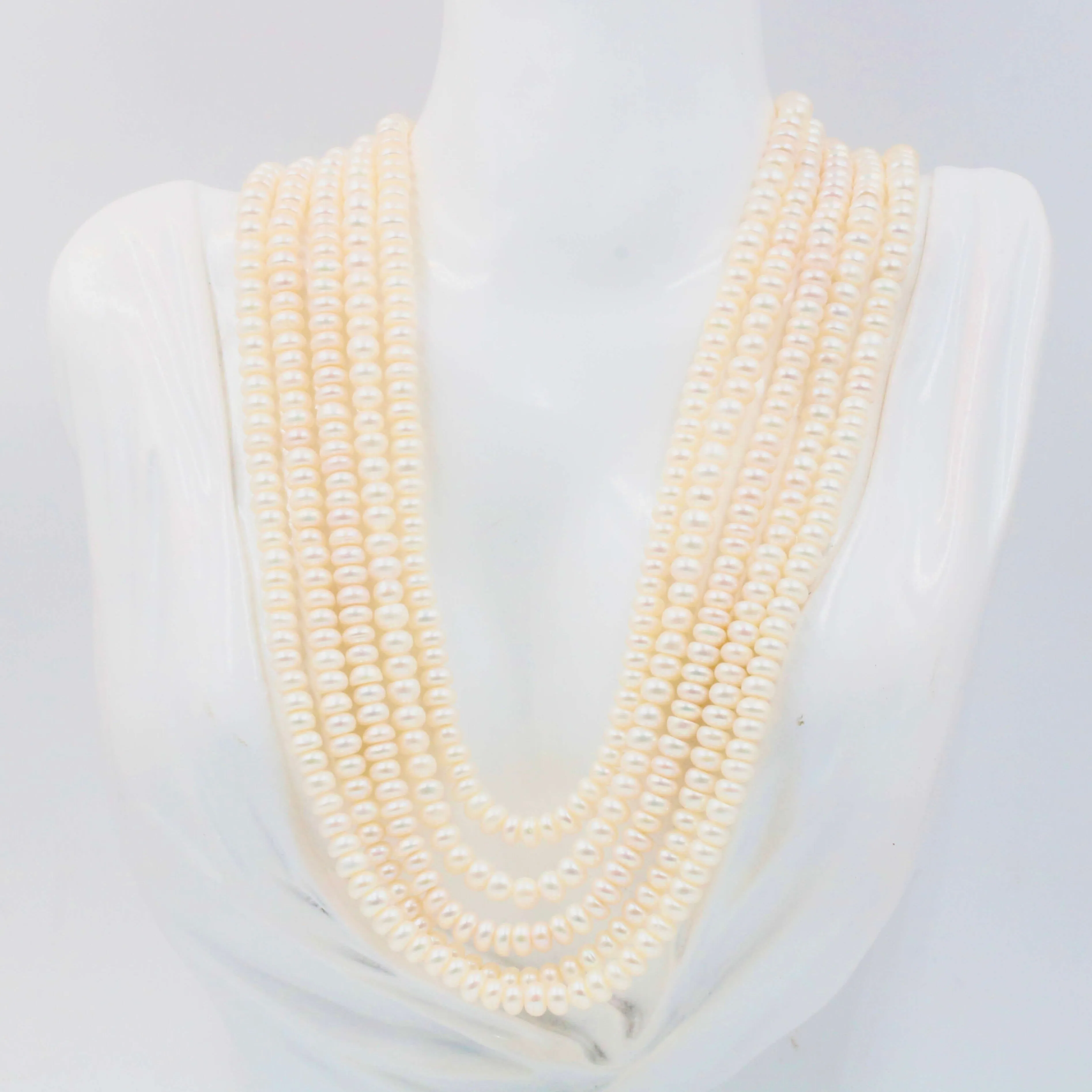 Fresh Water Pearls Real Cultured pearl necklace Cultured pearls Small pearl necklace Natural white pearl Freshwater Pearls Bulk Pearl SKU:6142475