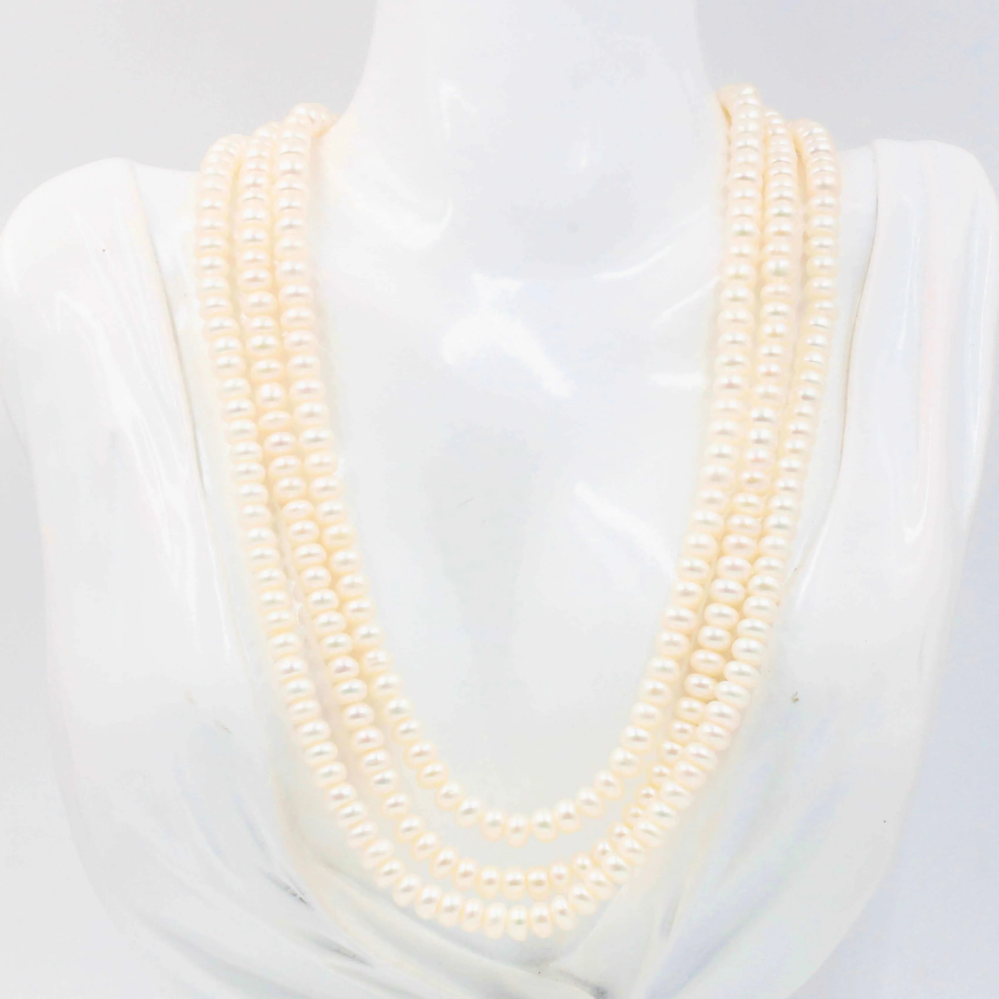 Fresh Water Pearls Real Cultured pearl necklace Cultured pearls Small pearl necklace Natural white pearl Freshwater Pearls Bulk Pearl SKU:6142475