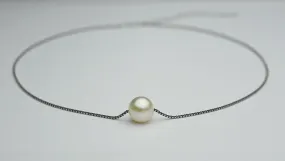 Freshwater Pearl Silver Necklace with extension