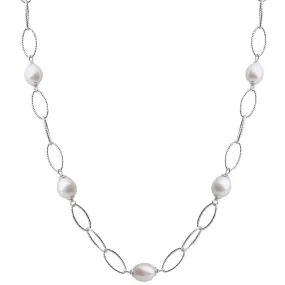 Freshwater Pearl Station Necklace