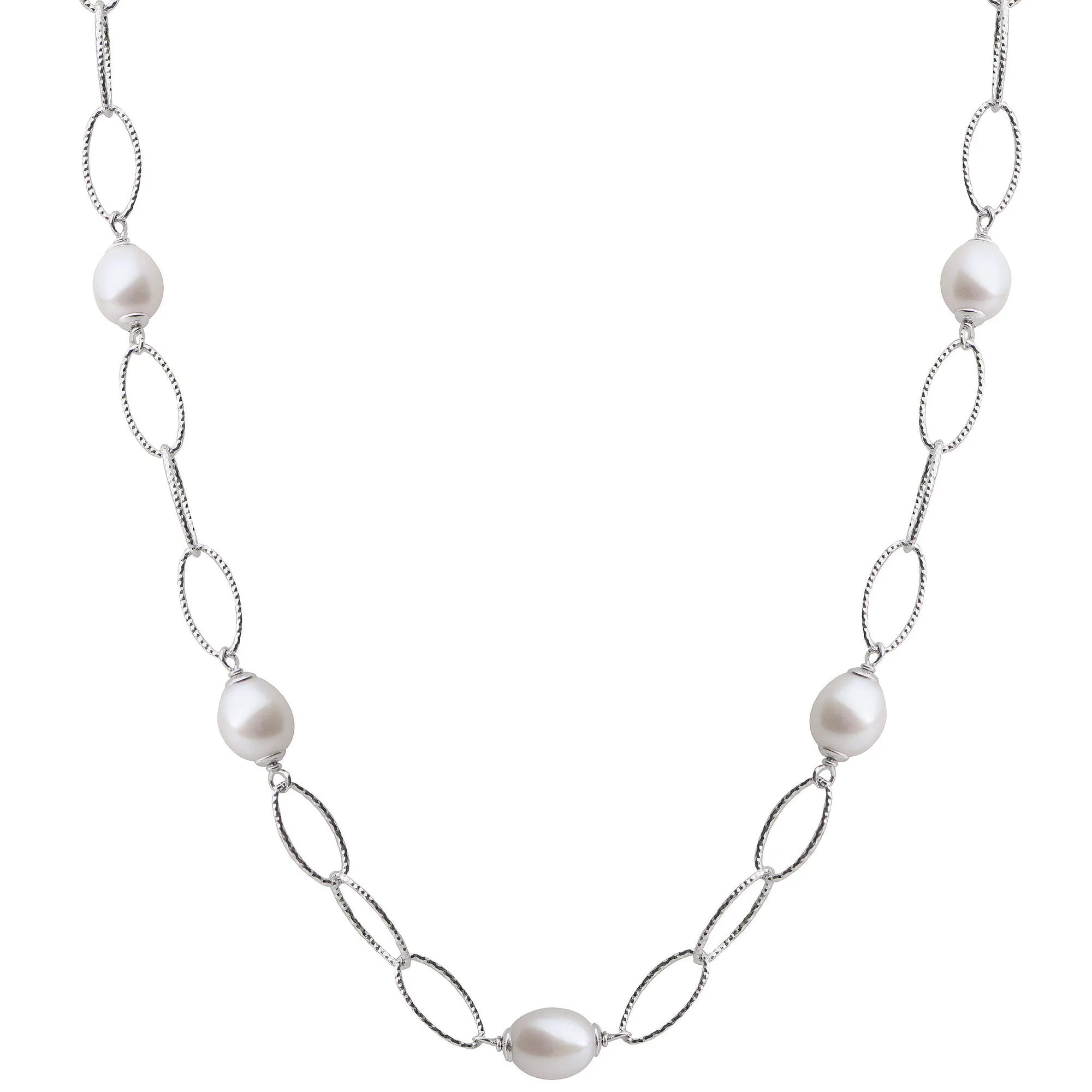 Freshwater Pearl Station Necklace