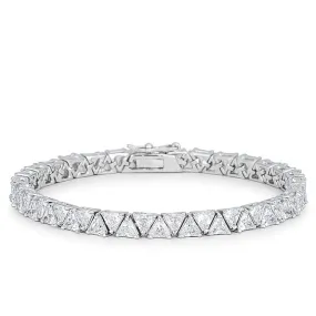 Freya Trillion Cut Tennis Bracelet - 7in | 28ct