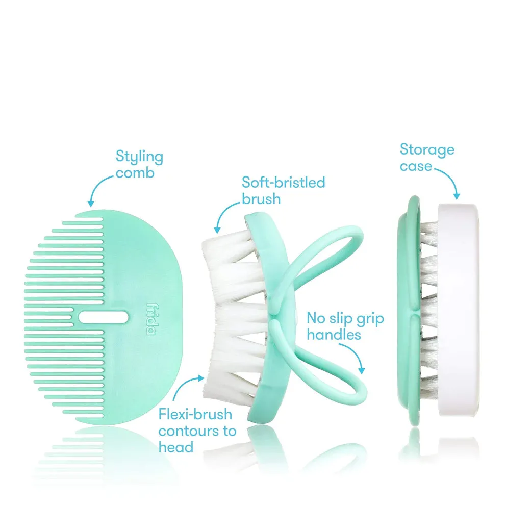 Fridababy Infant Head-Hugging Hair Brush   Styling Comb Set