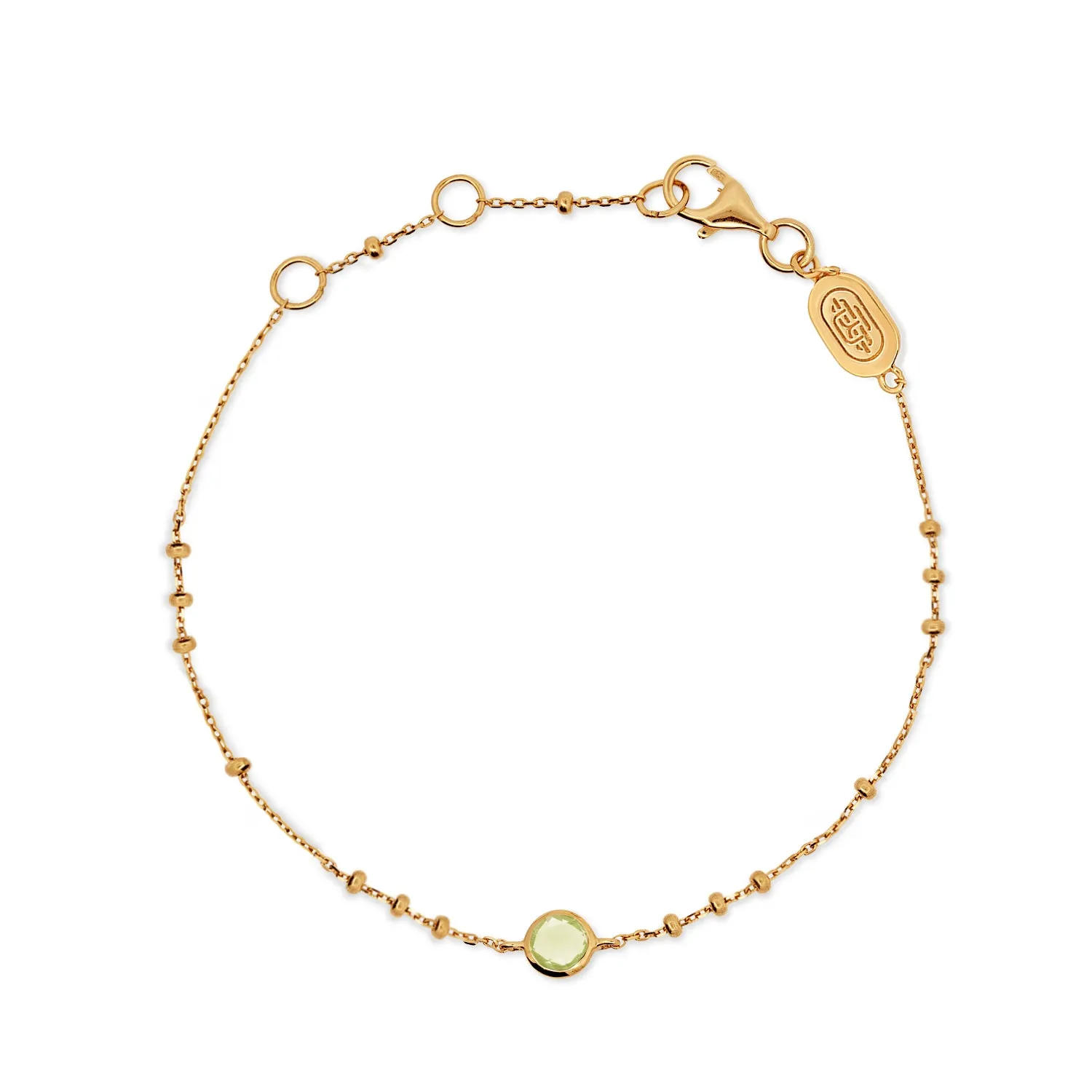 Gold Birthstone Bracelet