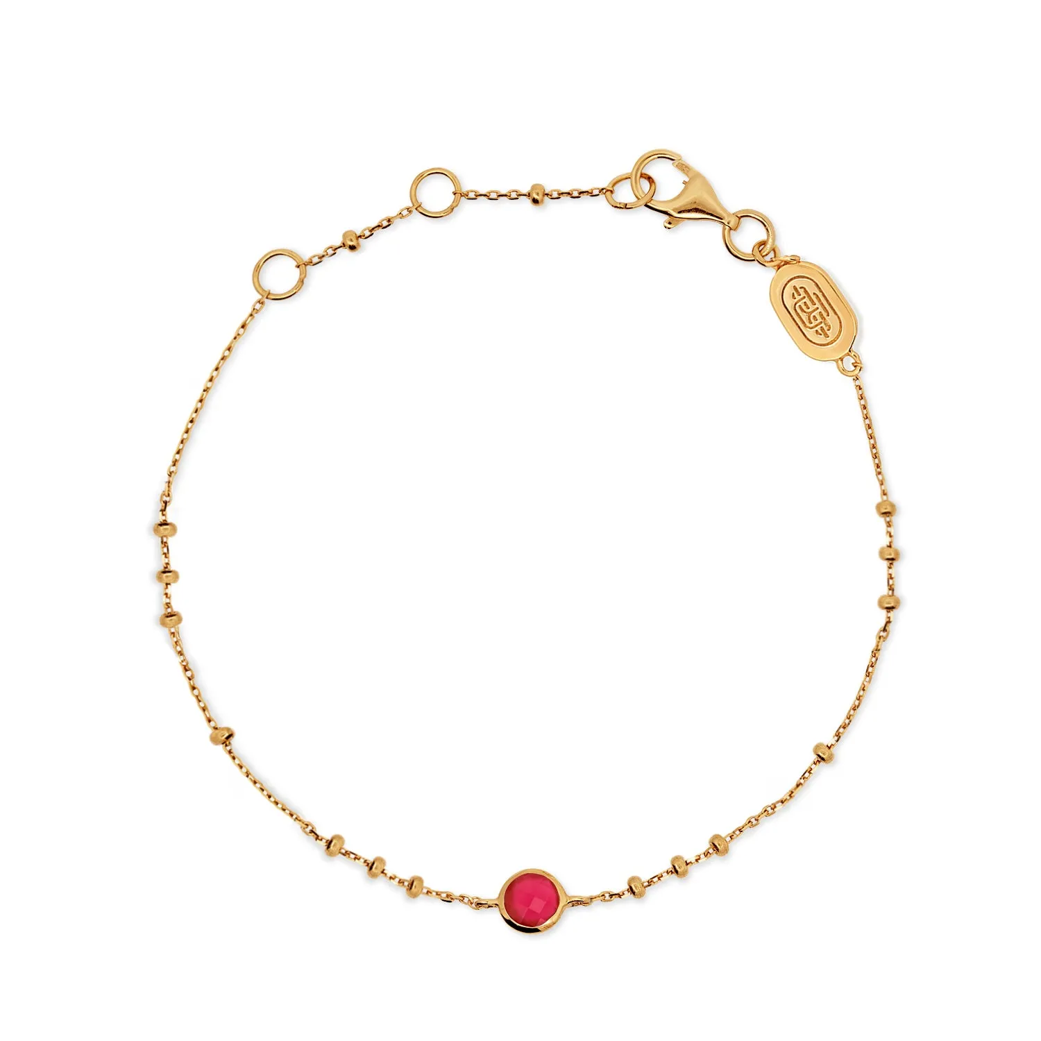 Gold Birthstone Bracelet