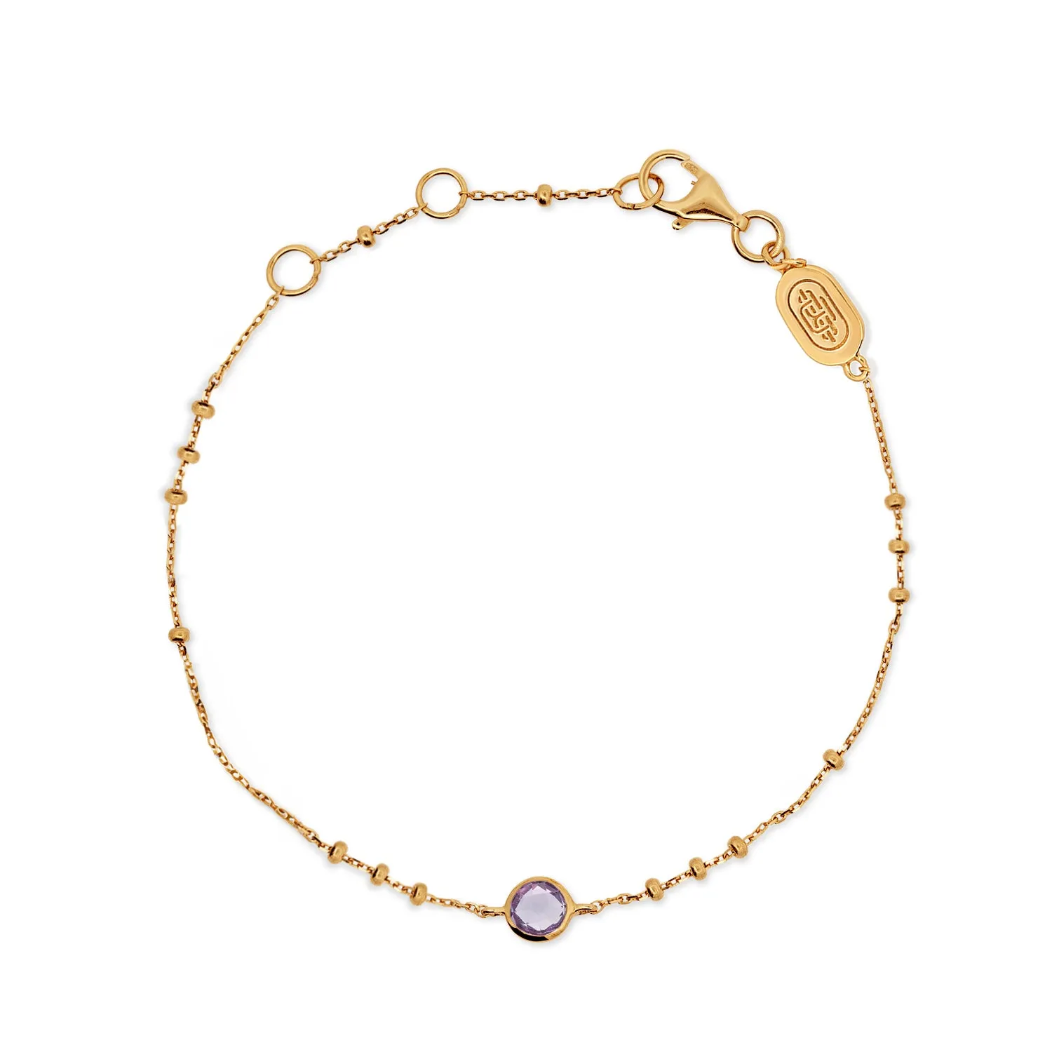 Gold Birthstone Bracelet