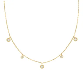 Gold Kyoto Opal Station Necklace