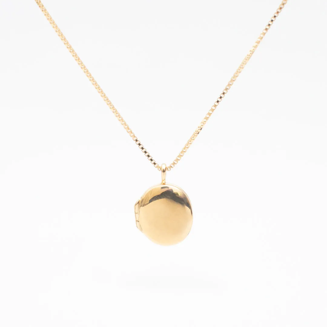 Gold Vermeil Round Locket