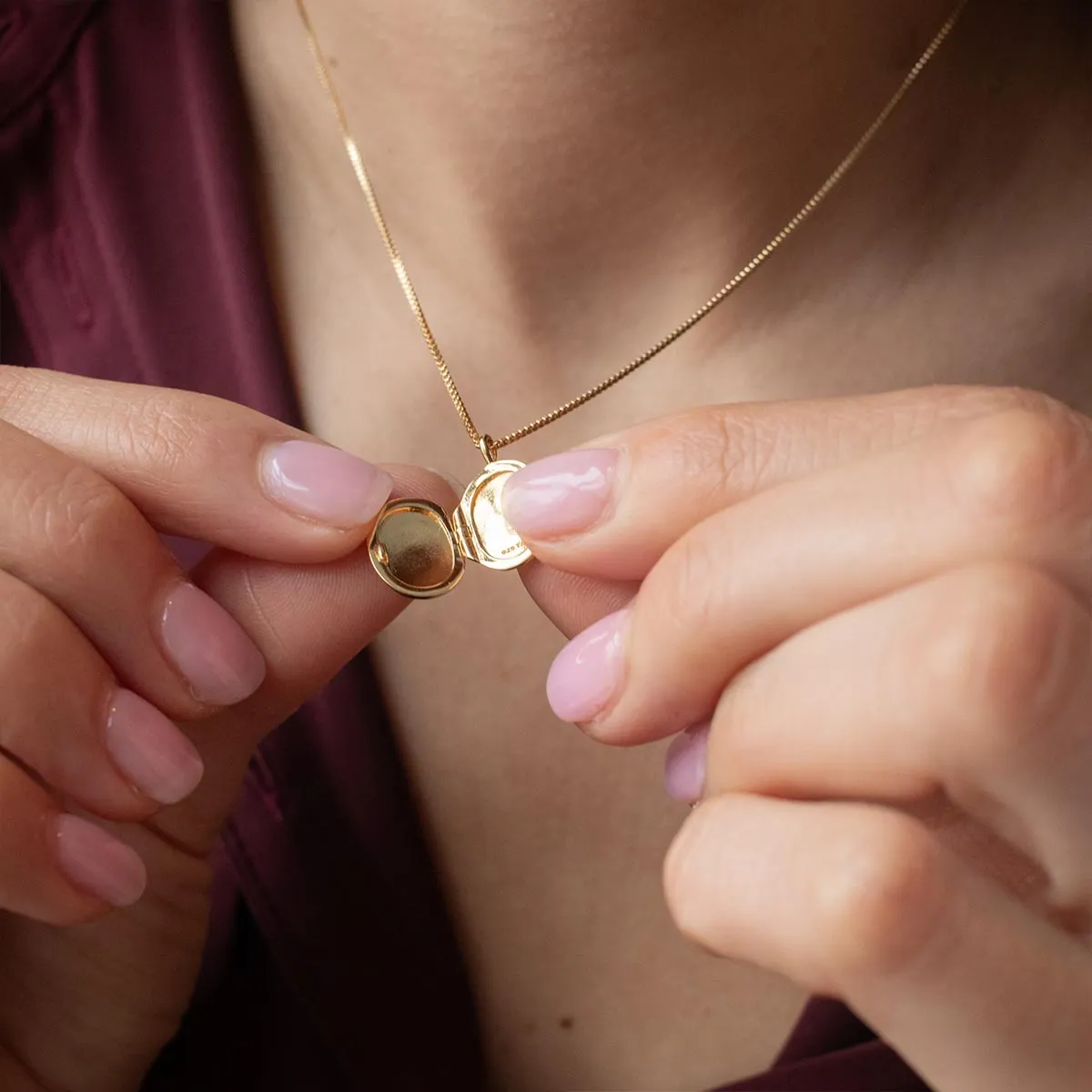 Gold Vermeil Round Locket