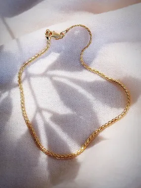 Gold Woven Chain Anklet - Naniahiahi