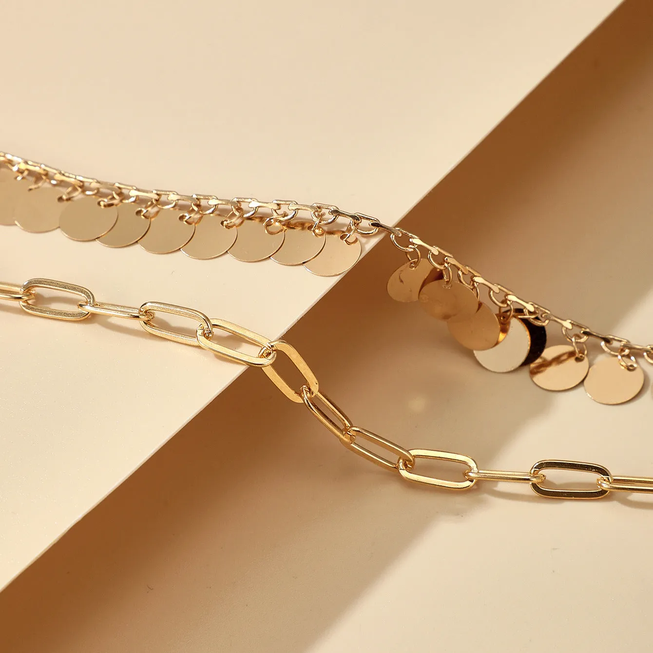 Golden beach anklet