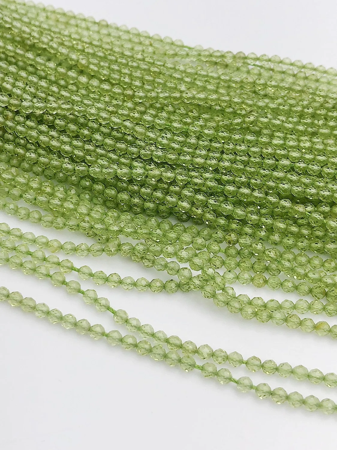 HALF OFF SALE - Peridot Gemstone Beads, Full Strand, Semi Precious Gemstone, 13"